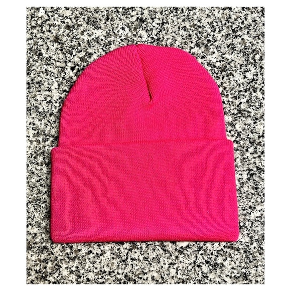 "BLM" CABLE KNIT HAT -Cozy- Color: Hot Pink / Barbie🩷 **BRAND NEW!!!🧶🪡🧵🤩** - Picture 2 of 8